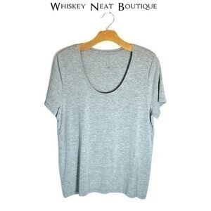 a new day Short Sleeve Gray Workout Top Large  7 0007